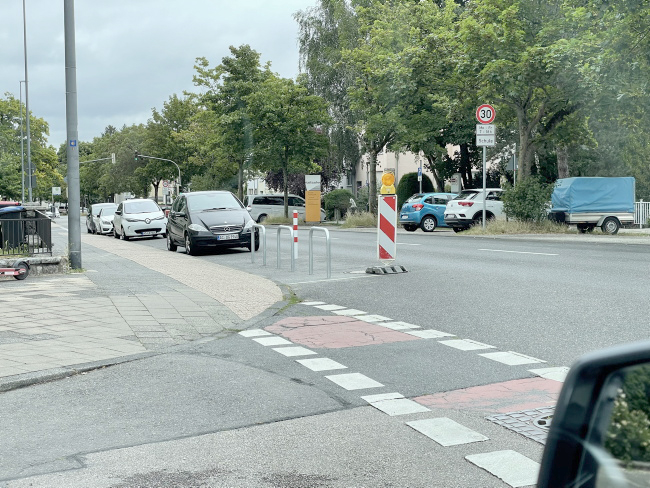 Fahrradb&uuml;gel am Moreller Weg